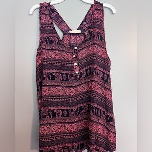 Pink rose Tank top